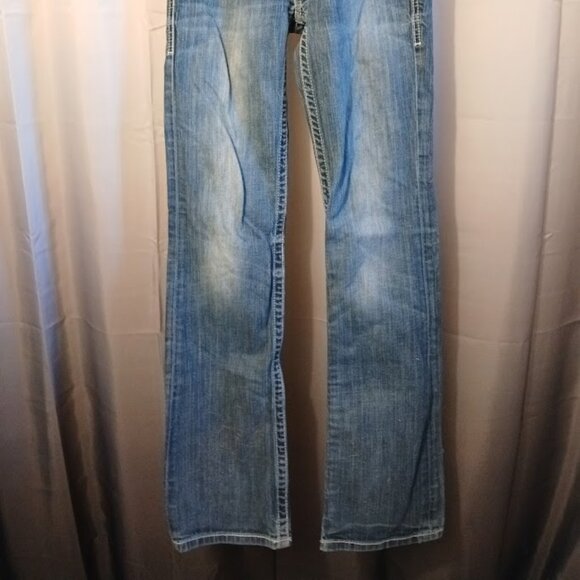 BKE Jeans The Buckle sz 25L Sabrina Slim Boot Designer Denim Dark wash (30x32) - Picture 7 of 8